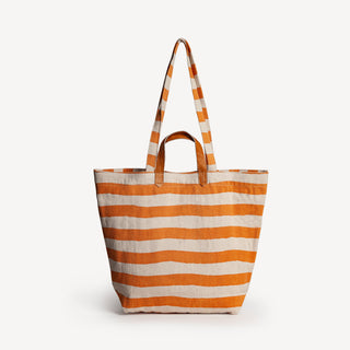 Carryall Tote - Gold Stripe