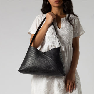Crisscross Handbag - Black