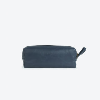 Utility Pouch in Navy leather