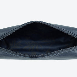 Utility Pouch in Navy leather