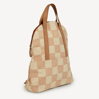Halfmoon Laptop Backpack - Large Checkerboard Print