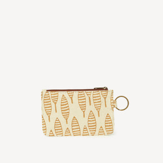 ID Pouch - Malsi Print in Amber Gold