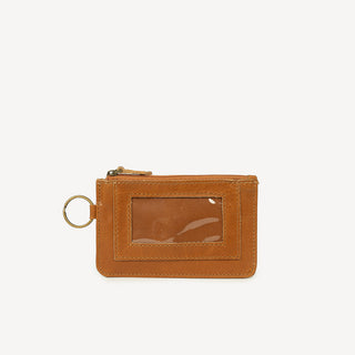 Leather ID Pouch - Camel