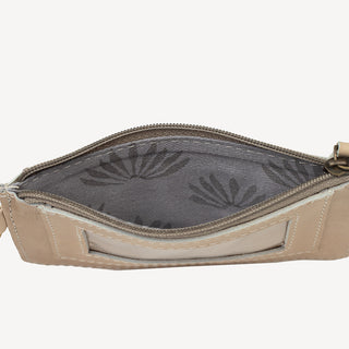 Leather ID Pouch - Taupe
