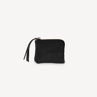 Mini Zipper Wallet - Black