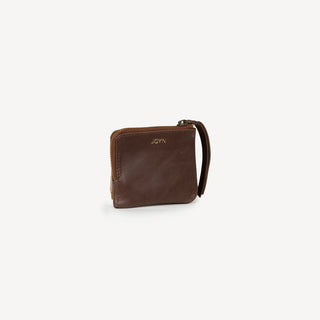 Mini Zipper Wallet - Chocolate Brown