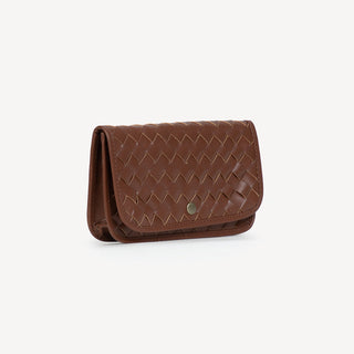 Woven Belt Bag - Chocolate Brown